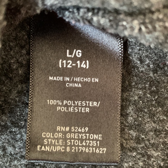 SwissTech Black/Gray Full-zip Fleece Jacket EUC - Picture 9 of 10